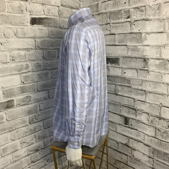 Eton Contemporary Check Button Down Dress Shirt - Picture 6 of 12